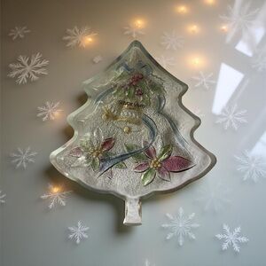 Savoir Vivre Tree Platters (Set of 2) – Holiday Glass Tableware